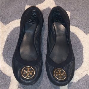 Navy Blue Tory Burch Flats